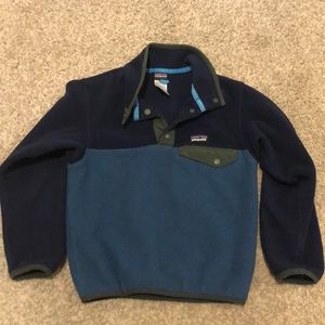 Boys XS Patagonia Synchilla Blue fleece.